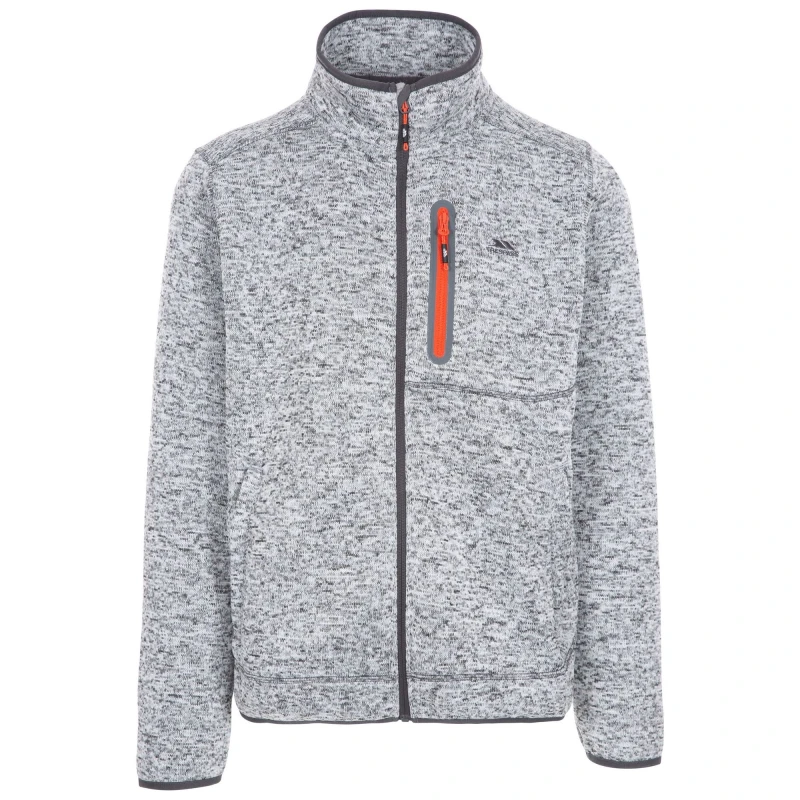 Image of Trespass Trespass Men Bingham Fleece Jacket in Grey Size: X-Small Grey XS Male 5059444256196
