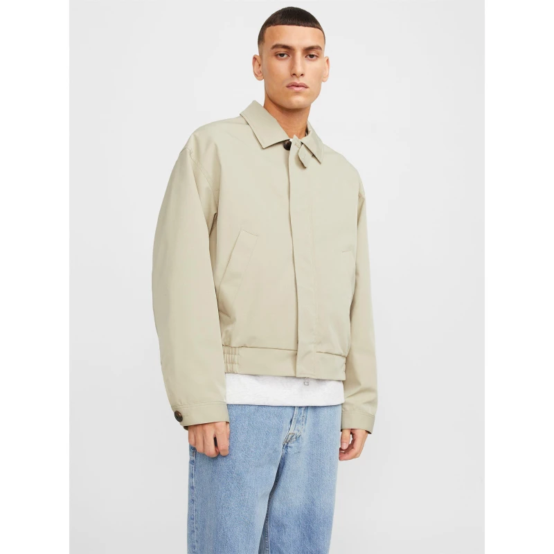 Image of Jack and Jones Harrington Jacket Mens - Cream Cream S