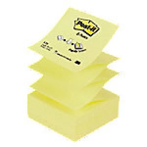 Image of Post-it Z-Notes 76 x 76mm Yellow 12 Pieces of 100 Sheets