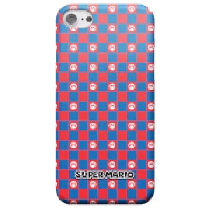 Image of Nintendo Super Mario Checkerboard Pattern Phone Case - iPhone 7 Plus - Snap Case - Gloss