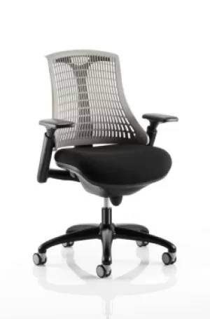 Image of Flex Chair Black Frame With Grey Back KC0077