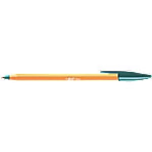 Image of BIC Orange Original Fine Ballpoint Pen 0.3mm Green Pack of 20