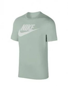 Image of Nike Sportswear Futura Icon T-Shirt - Green/White, Green/White, Size 2XL, Men