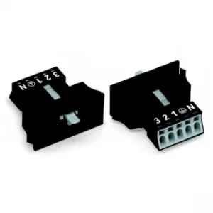 Image of WAGO 890-715 5 Pole 16A 4.4mm Plug Snap In Black