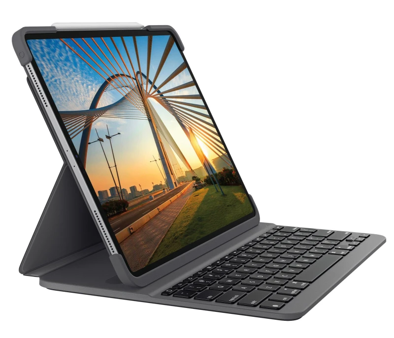 Image of Logitech Logitech Slim Folio Pro for iPad Pro 12.9" (3rd and 4th gen) Turkish Bluetooth Graphite 920-009711