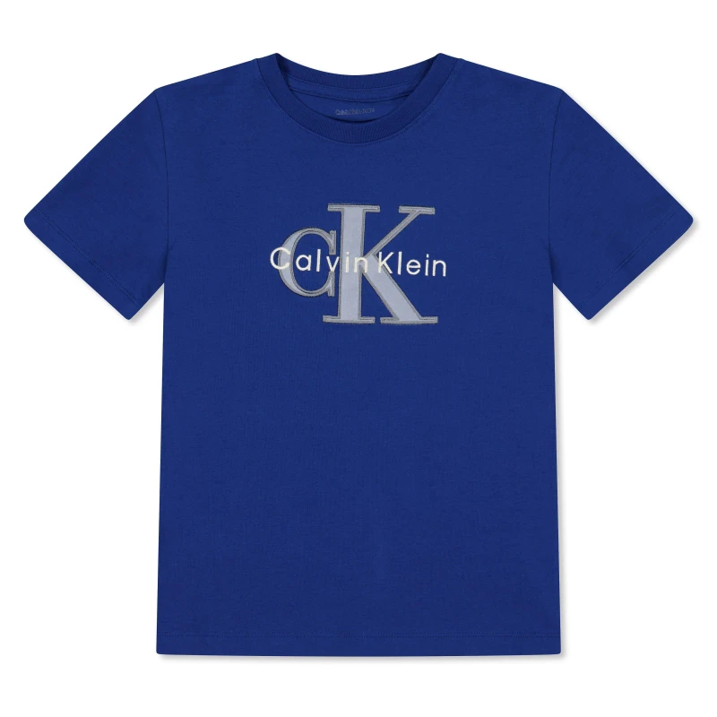 Image of Calvin Klein Jeans Kids Mlogo T-Shirt Admiral Blue male 10Y