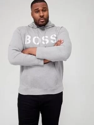 Image of Hugo Boss Wetry Pullover Hoodie Silver Size 3XL Men