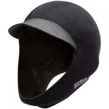 Image of Gul 3MM Metalite Peaked Surf Cap - BLACK