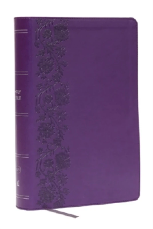 Image of KJV Giant Print End-of-Verse Reference Bible, Purple Leathersoft, Red Letter, Comfort Print Leather / fine binding