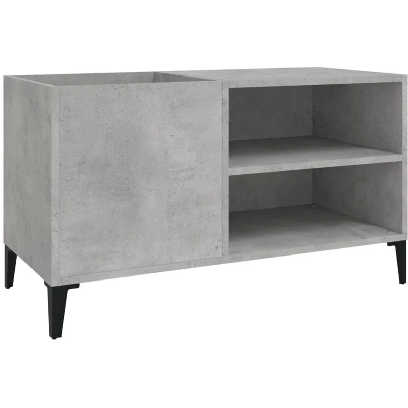 Image of VIDAXL Record Cabinet Concrete Grey 84.5x38x48cm Engineered Wood Vidaxl 8720845878597