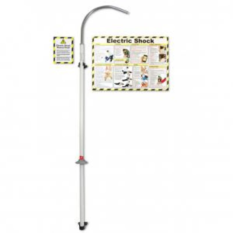 Image of Safety First Aid Electric Shock Rescue Hook with Poster and Sign - Q60