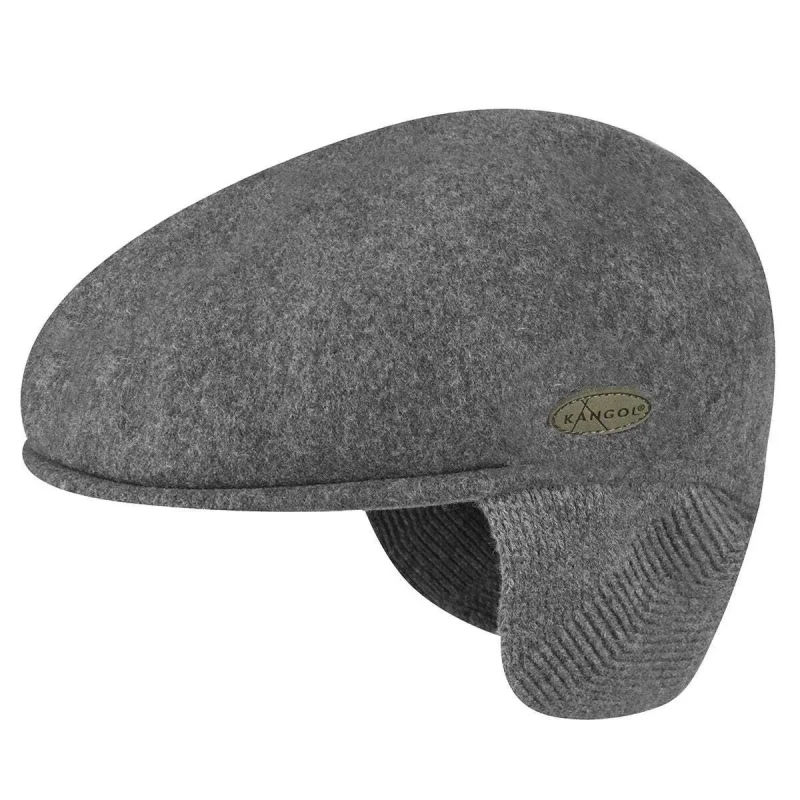 Image of Kangol Beret Kangol Wool 504 Earlap Gris Unisex S