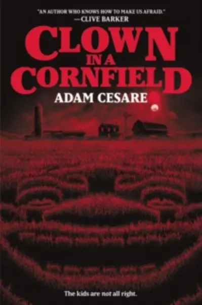 Image of clown in a cornfield 9780062854605