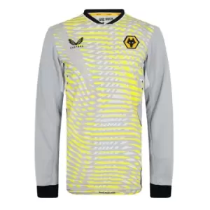Image of Castore Wolverhampton Wanderers Home Goalkeeper Shirt Mens - Silver