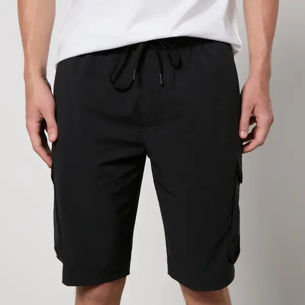 Image of BOSS Green S_Urbanex-Cargo1 Stretch-Shell Cargo Shorts - IT 50/L Black Shorts male 50511428-001 L