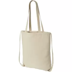 Image of Bullet Eliza Cotton Drawstring Bag (38 x 42 cm) (Natural)