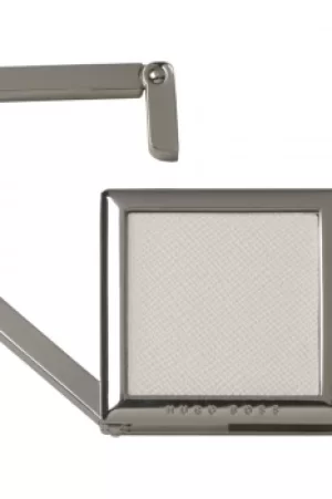 Image of Hugo Boss Pens Stainless Steel Bag Hanger Saffiano Cream HAH523