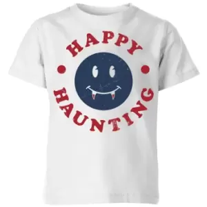 Image of Happy Haunting Fang Kids T-Shirt - White - 3-4 Years
