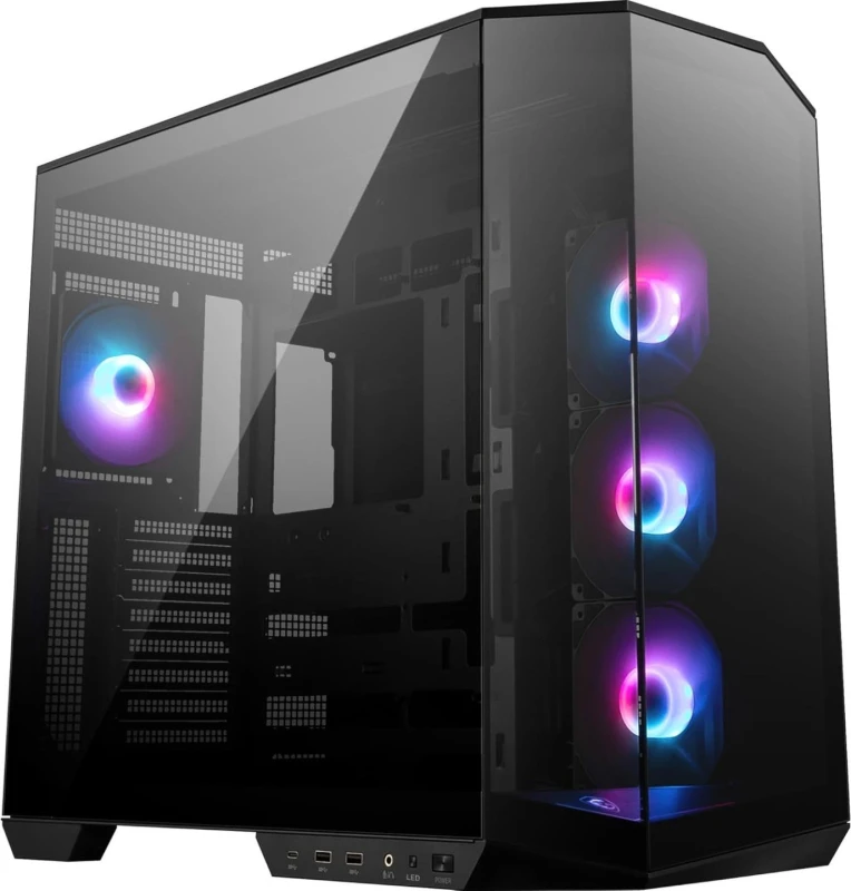 Image of MSI MAG PANO 100R PZ Mid Tower ATX Gaming PC Case - Black MAG PANO 100R PZ