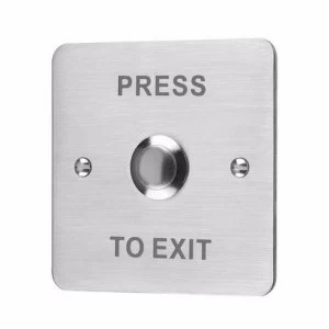 Image of ESP Flush Stainless Steel 12V Door Switch Push To Exit Button