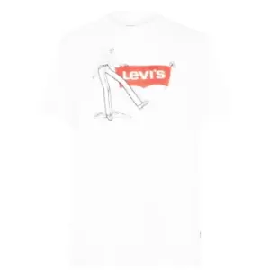 Image of Levis Graphic Jet T Shirt - White