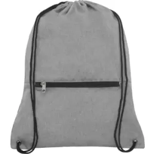 Image of Hoss Folding Drawstring Bag (One Size) (Grey Heather) - Bullet