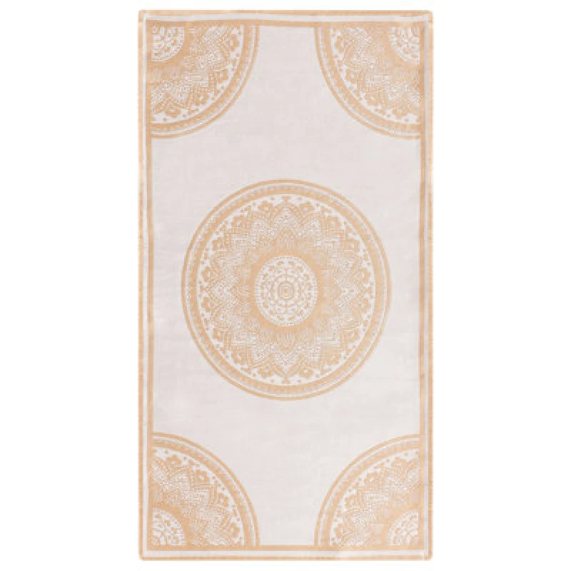 Image of Beliani Outdoor Rug Hubli Beige 80 X 150 Cm