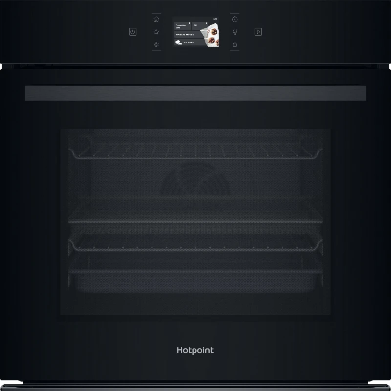 Image of Hotpoint Class 8 HOI98PT2SBUK Built In Electric Single Oven with Pyrolytic Cleaning - Black - A+ Rated