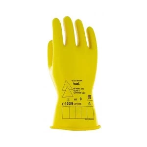Image of Ansell Marigold E014Y Size M Electrician Class 0 Electrical Insulating Gloves Yellow