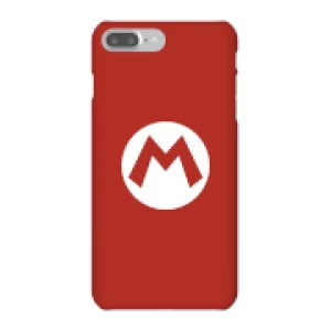 Image of Nintendo Super Mario Mario Logo Phone Case - iPhone 7 Plus - Snap Case - Matte