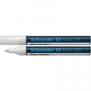 Image of Schneider Maxx 265 Liquid Chalk Bullet Tip Marker 1-3mm White
