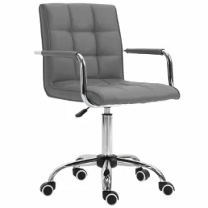 Image of Castellan PU Leather Office Chair, Grey