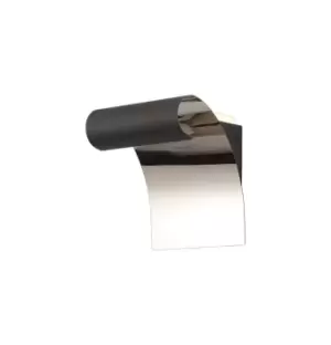 Image of Wall Lamp, 1 x 8W LED, 3000K, 560lm, Sand Anthracite, Polished Chrome