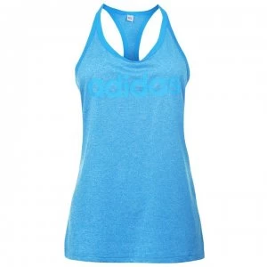 Image of adidas Womens Hi5 Logo Climalite Tank Top - SHOCK CYAN