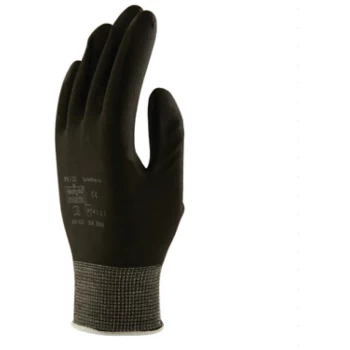 Image of PX120 Palm-side Coated Black Gloves - Size 7