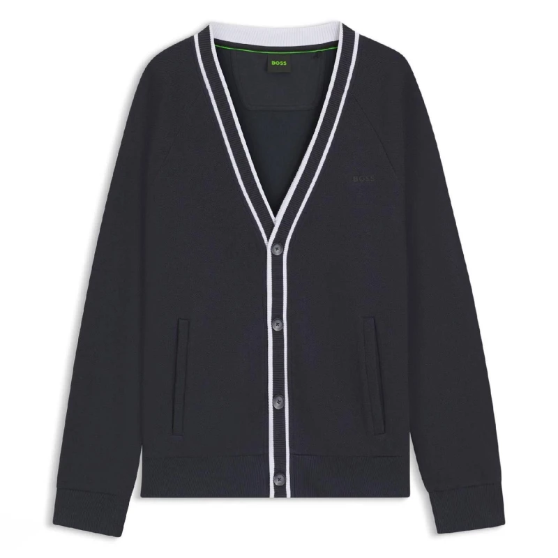 Image of Boss Sardigan Relaxed Fit Cardigan Dark Blue male XL