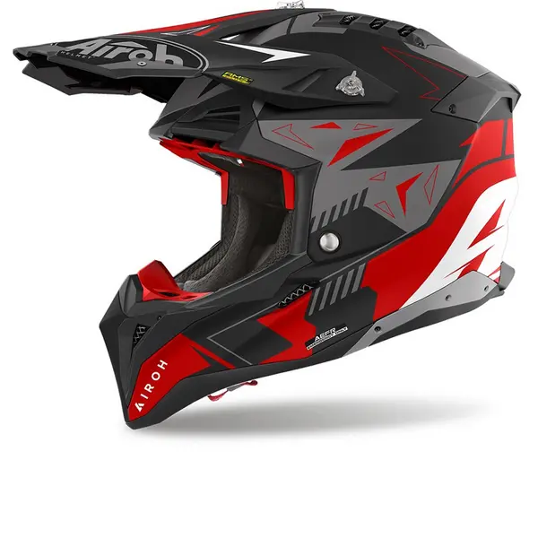 Image of Airoh Aviator 3 Spin Red Matt Offroad Helmet XS