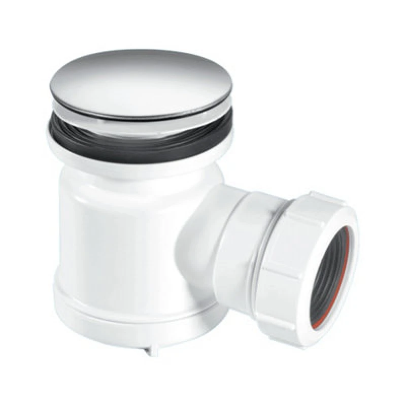 Image of McAlpine STW3-M 19mm Water Seal Shower Trap with Universal Outlet White