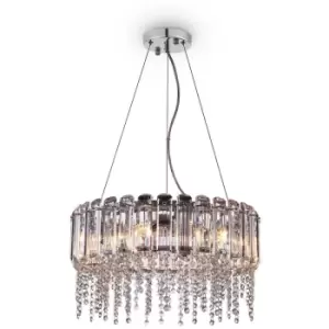 Image of Maytoni Hail Neoclassic Pendant Ceiling Light Chrome
