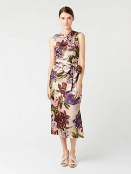 Image of Hobbs Printed Thao Dress - Blush Multi