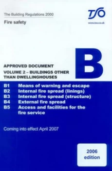 Image of The Building Regulations 2000 Approved Document B. Buildings Other Than Dwellinghouses Paperback