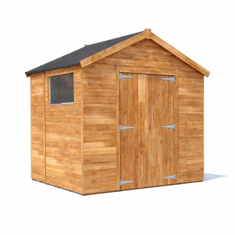 Image of Dunster House Garden Shed 2.4 X 1.8M (6' X 4') 12mm Walls Window Apex Roof Overlord Modular