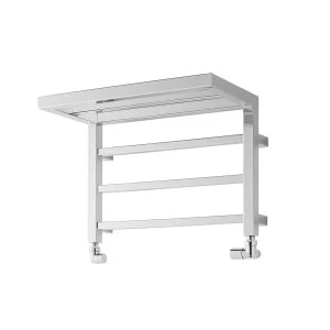 Image of Towelrads Heating Style Holyport 350mm x 500mm Shelf Heated Towel Rail - Chrome