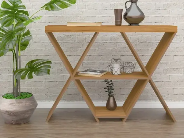 Image of Seconique Naples Oak Effect Console Table