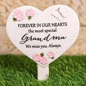 Image of Thoughts Of You Heart 'Grandma' Graveside Stake