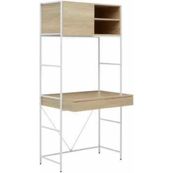 Image of Premier Housewares - Bradbury Natural Oak Modular Desk