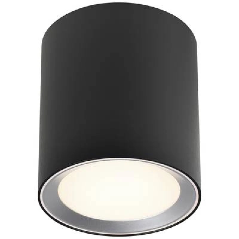 Image of Nordlux Nordlux Landon Long LED bathroom ceiling light LED (monochrome) LED 6.5 W Warm white to cool white Black 2110670103
