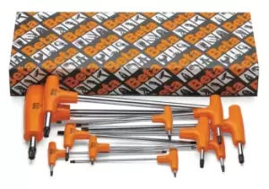 Image of Beta Tools 97TTX/S11 11pc Offset Torx Key Wrench Set w Handles T8-T50 000970800