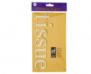 Image of Creative Tissue Paper Gold Pack of 5 Gold