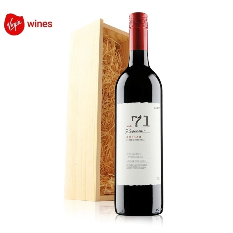 Image of Virgin Wines Luxury Shiraz in Wooden Gift Box Red unisex 1